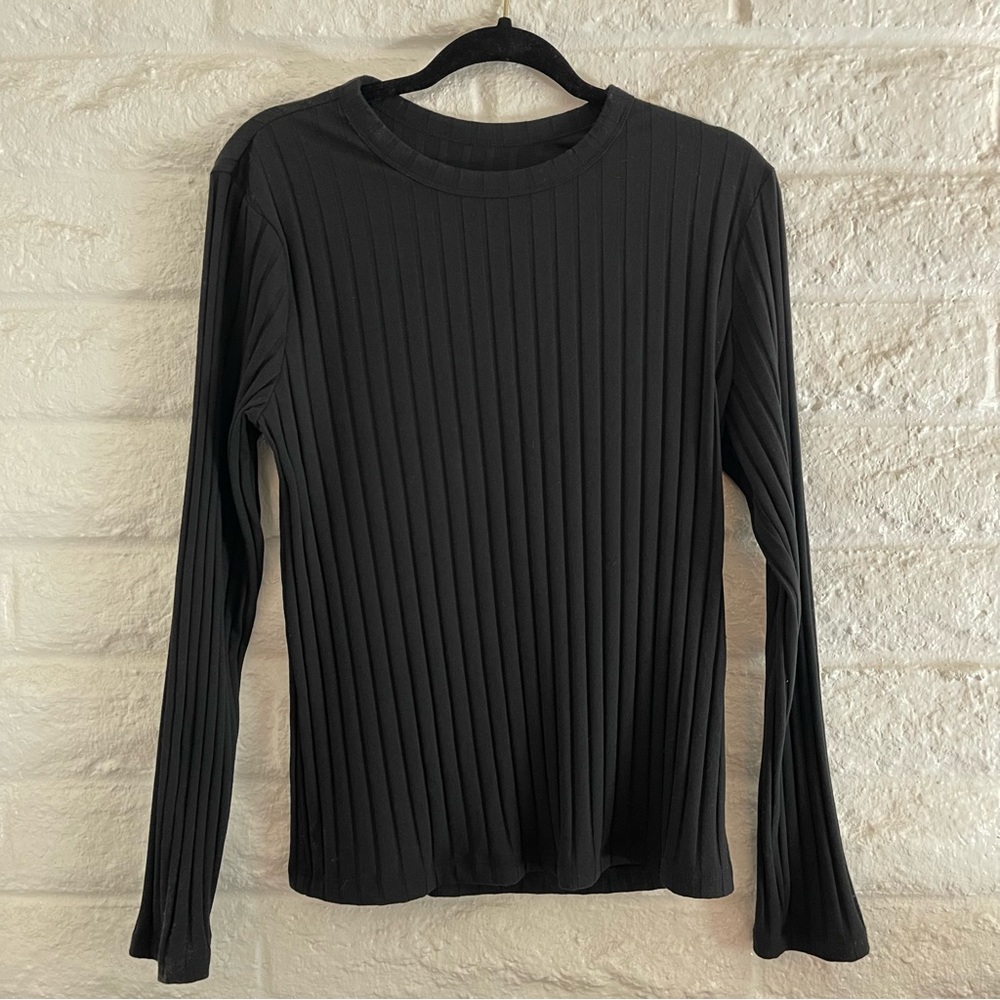 A new day, ribbed long sleeve T-shirt